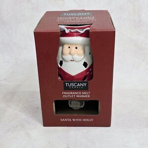 NIB - Tuscany Santa Outlet Wax Warmer Plug-In Fragrance Warmer Red Holly